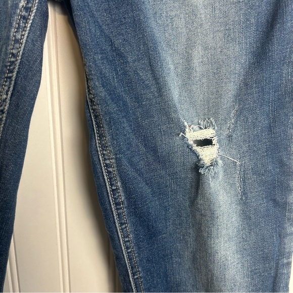 FREE PEOPLE Great Heights Frayed Skinny Jean Size 27 Stretch Denim F45 - Picture 4 of 8